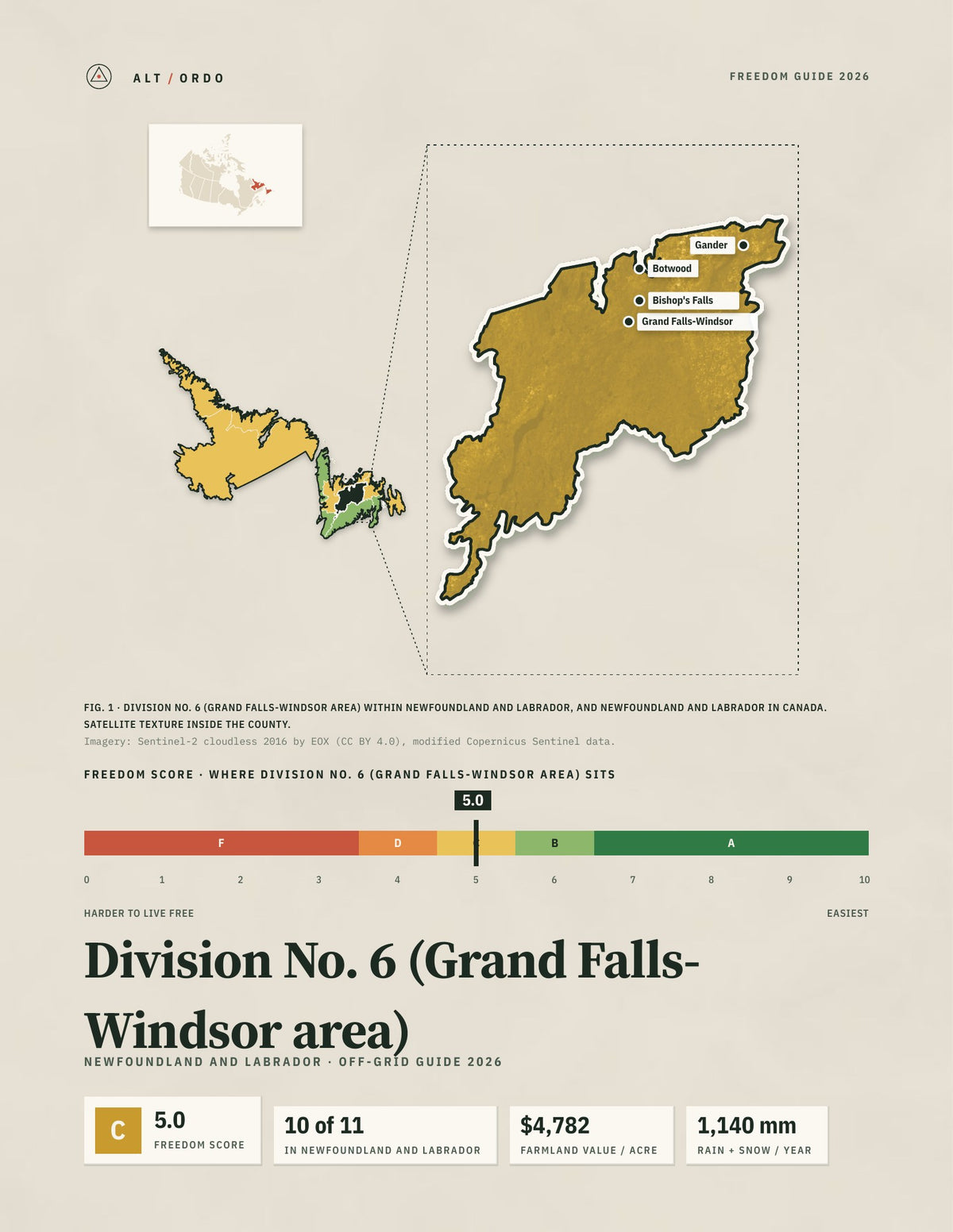 Division No. 6 (Grand Falls-Windsor area), Newfoundland and Labrador Off-Grid Guide 2026