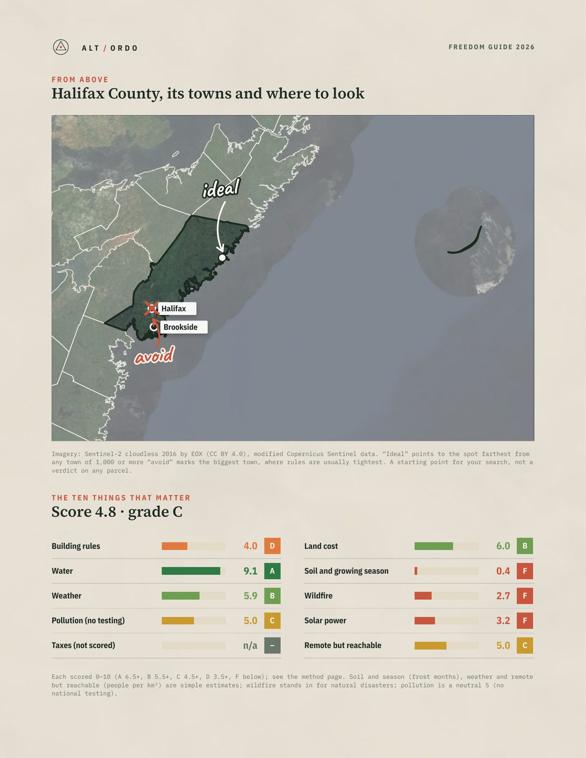 Halifax County, Nova Scotia Off-Grid Guide 2026 from above