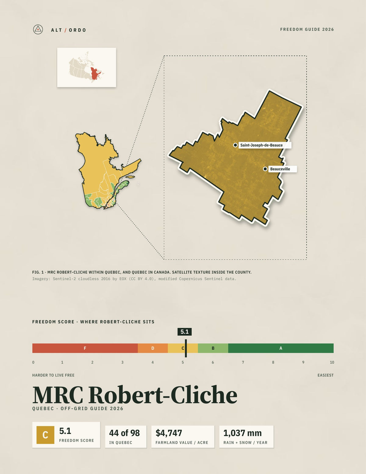 MRC Robert-Cliche, Quebec Off-Grid Guide 2026