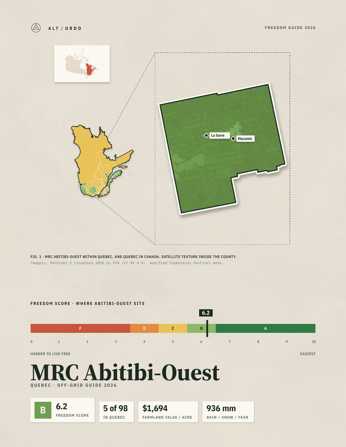 MRC Abitibi-Ouest, Quebec Off-Grid Guide 2026