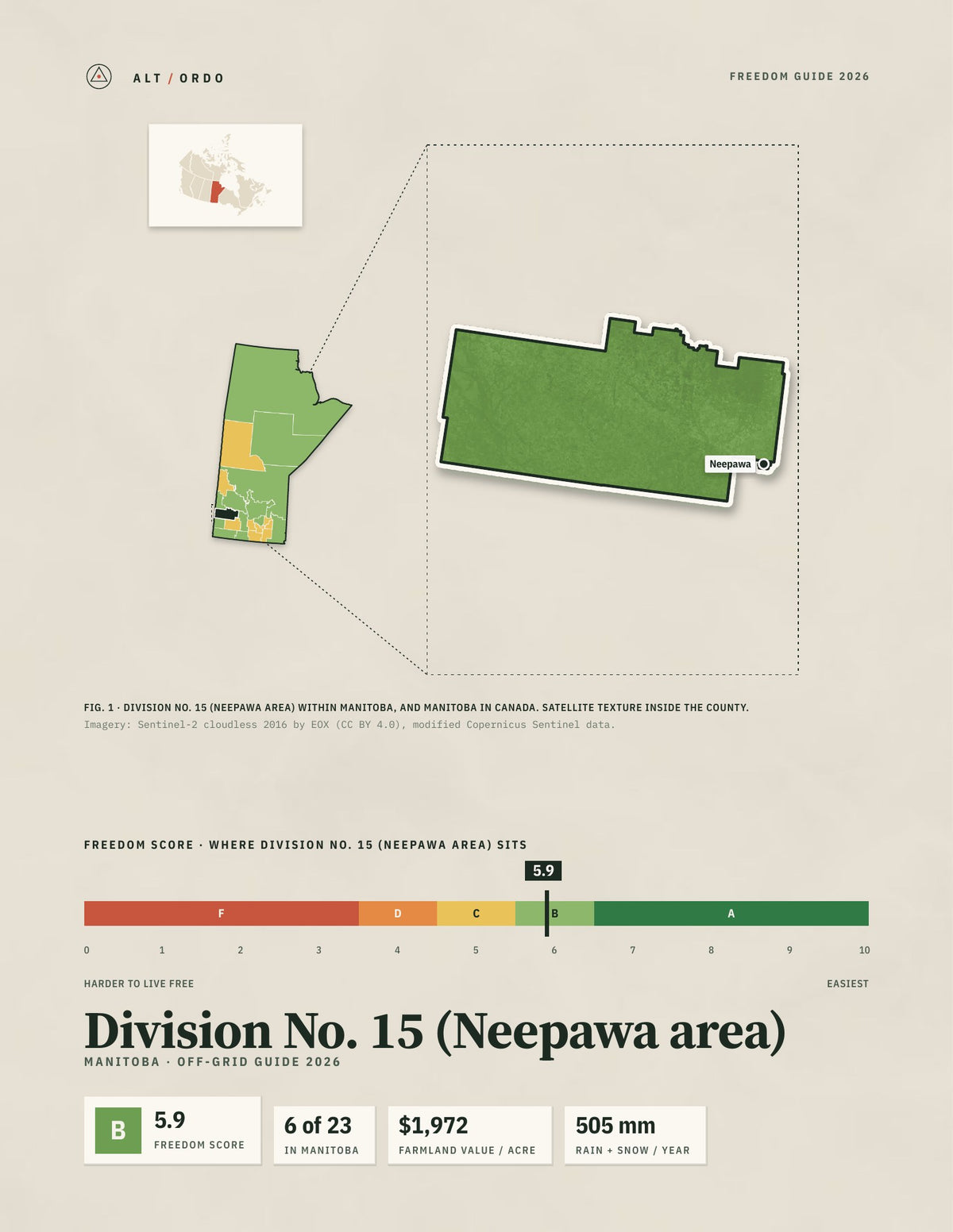 Division No. 15 (Neepawa area), Manitoba Off-Grid Guide 2026