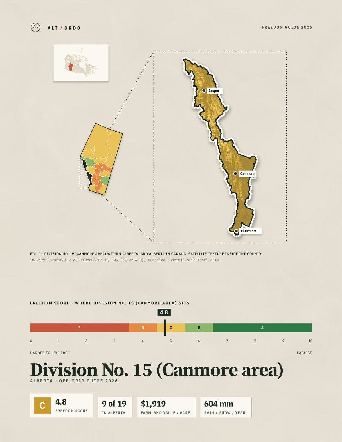 Division No. 15 (Canmore area), Alberta Off-Grid Guide 2026
