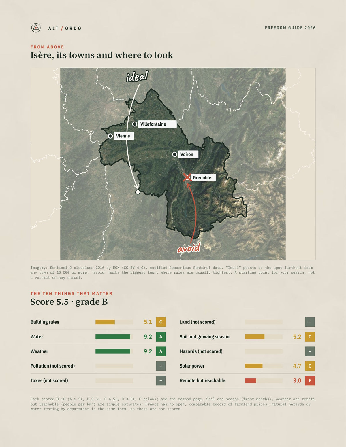 Isère, France Off-Grid Guide 2026 from above