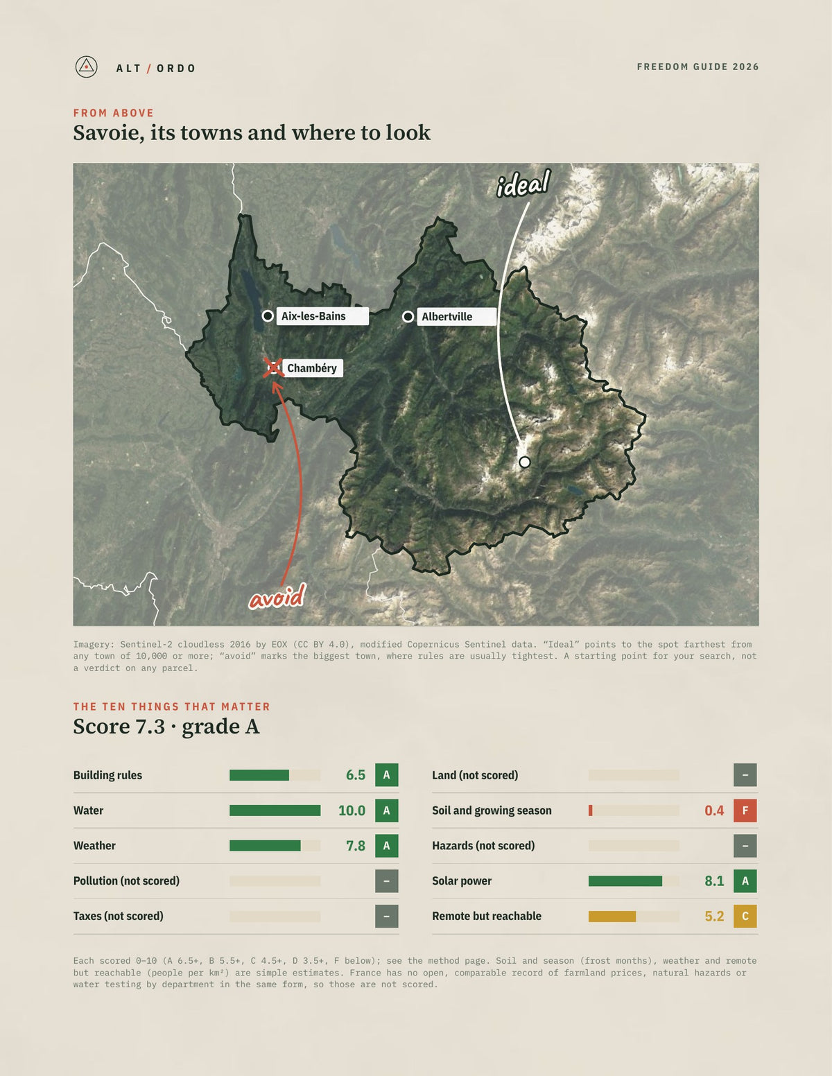 Savoie, France Off-Grid Guide 2026 from above