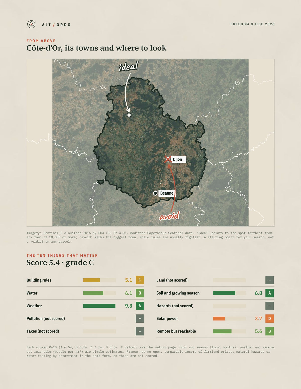 Côte-d'Or, France Off-Grid Guide 2026 from above