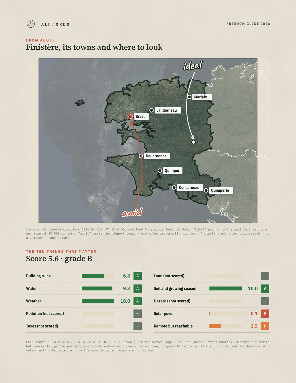 Finistère, France Off-Grid Guide 2026 from above