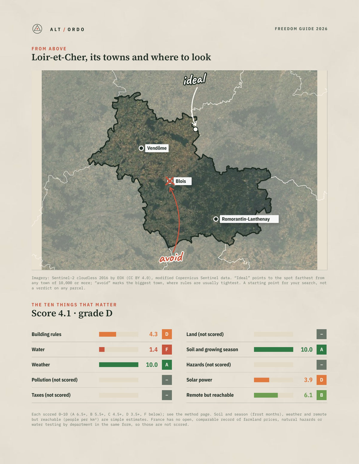Loir-et-Cher, France Off-Grid Guide 2026 from above