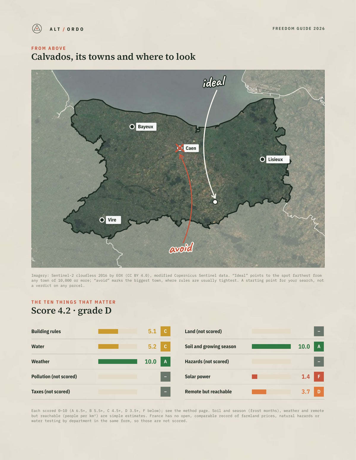 Calvados, France Off-Grid Guide 2026 from above
