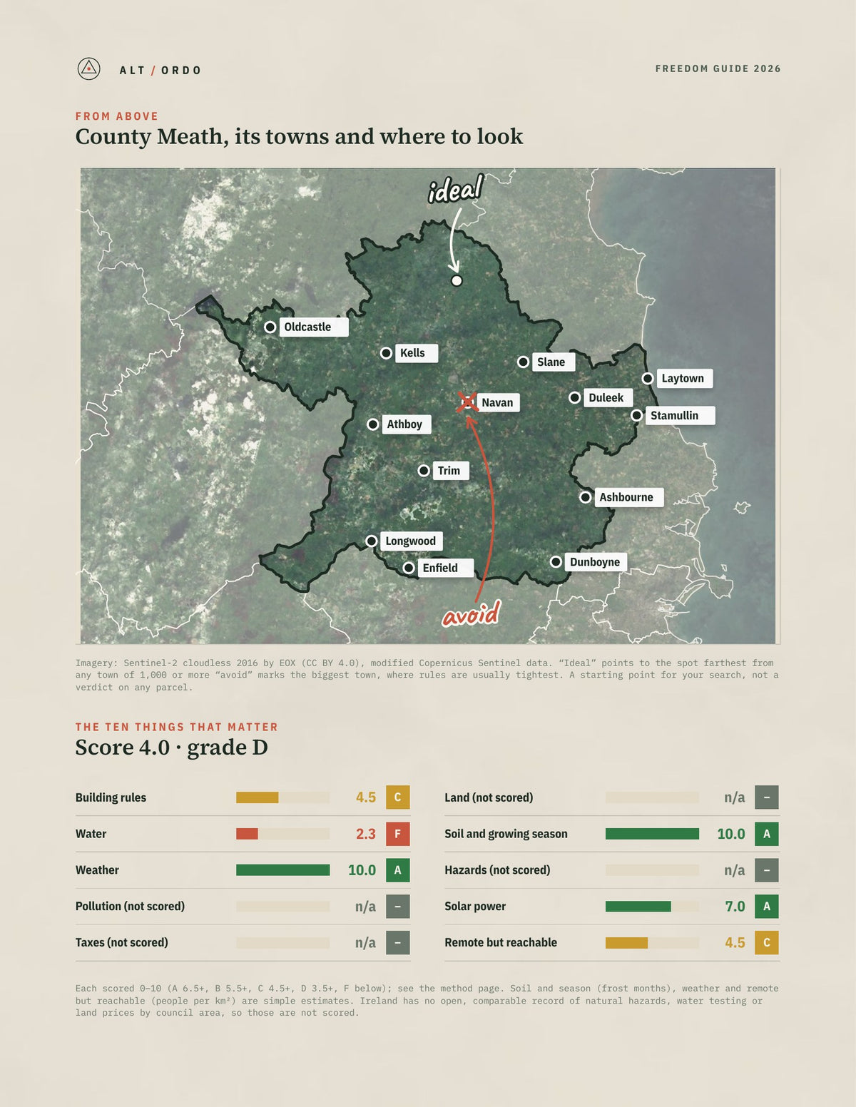 County Meath, Leinster Off-Grid Guide 2026 from above