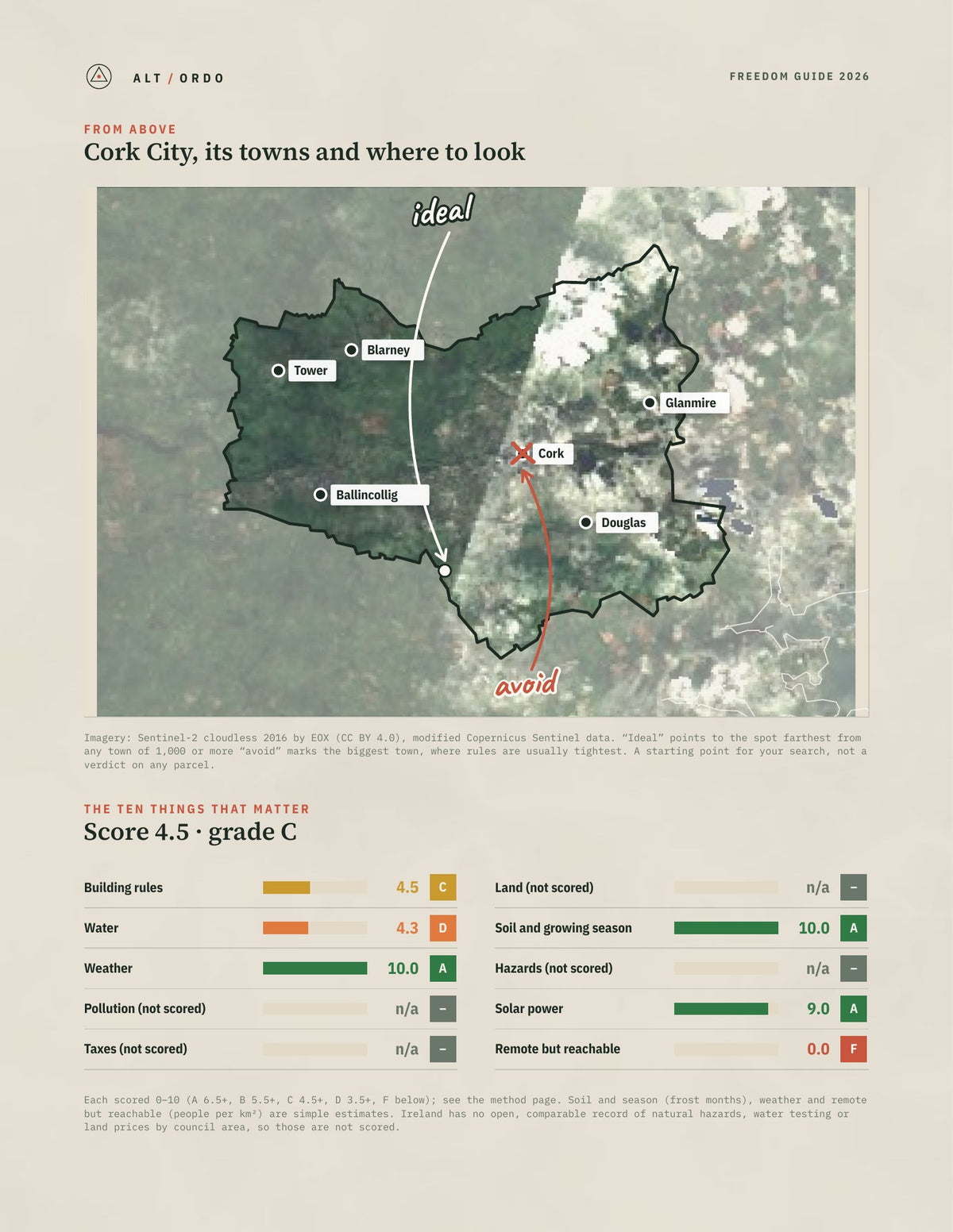 Cork City, Munster Off-Grid Guide 2026 from above