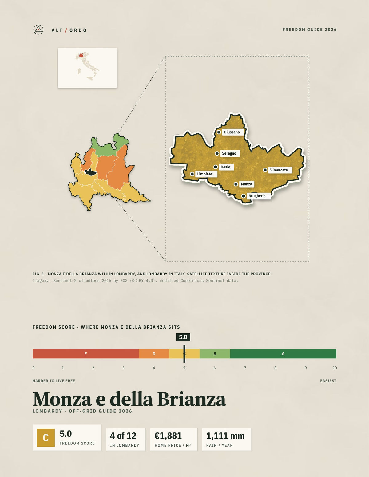 Monza e della Brianza, Italy Off-Grid Guide 2026