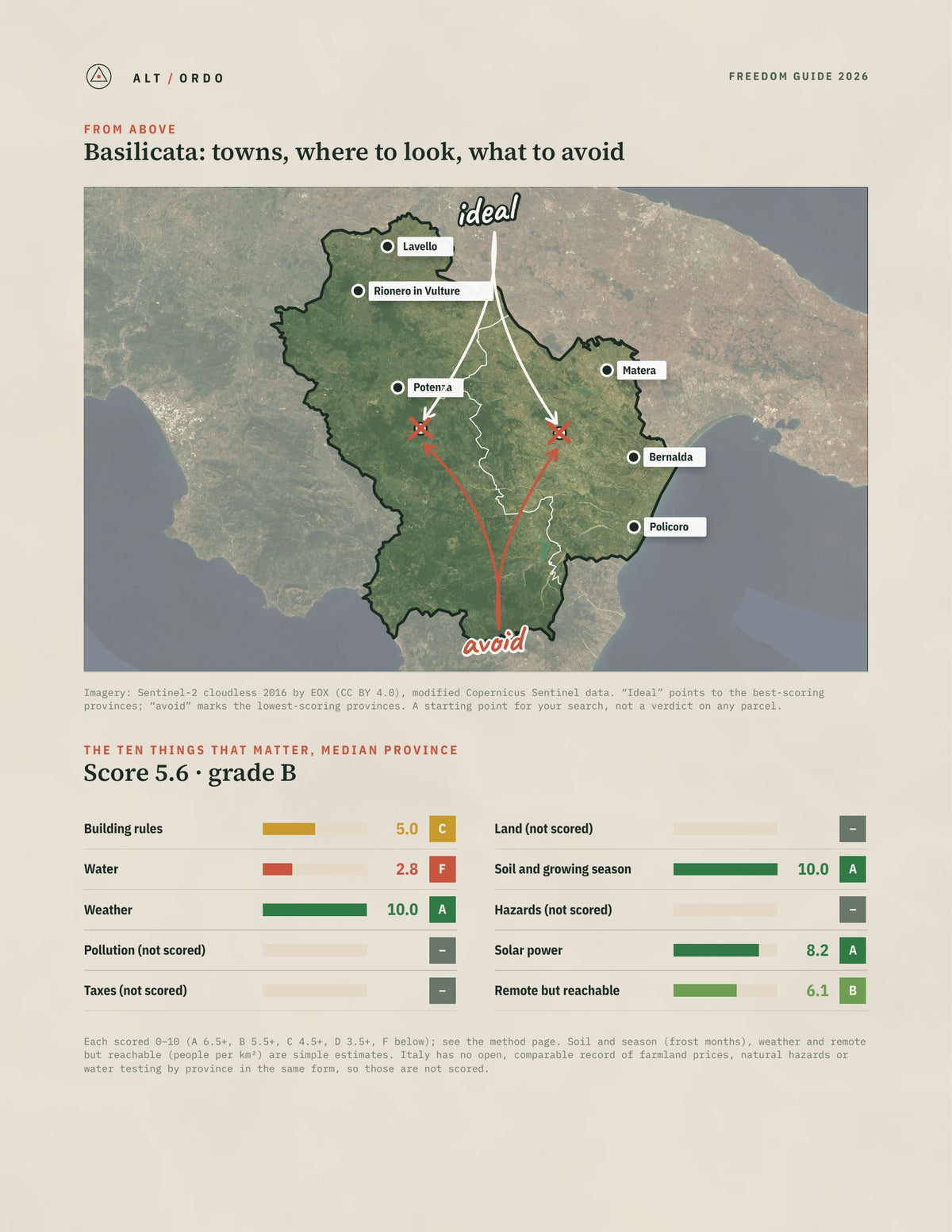 Basilicata, Italy Off-Grid Guide 2026: All 2 Provinces from above