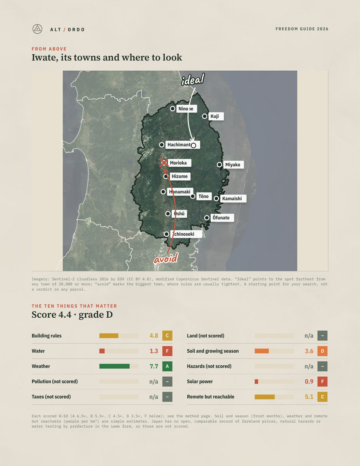 Iwate, Japan Off-Grid Guide 2026 from above