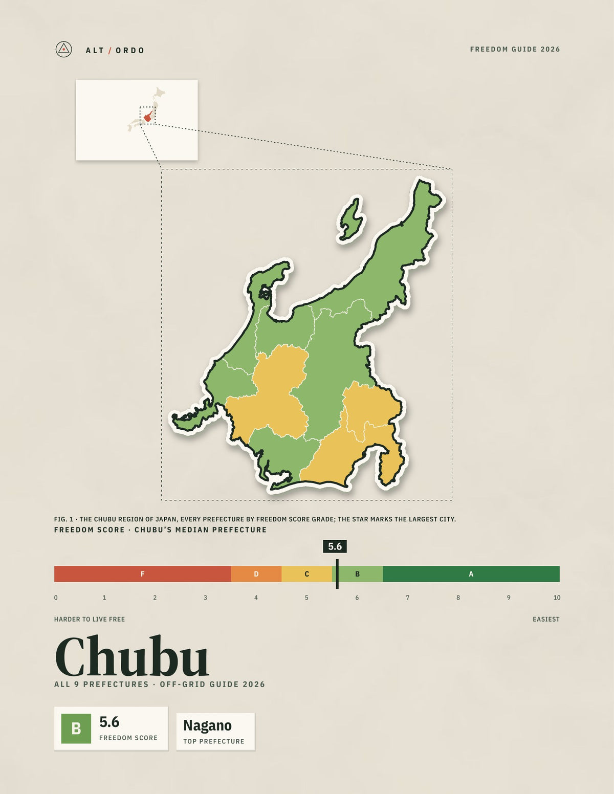 Japan Chubu Region Off-Grid Guide 2026: All 9 Prefectures