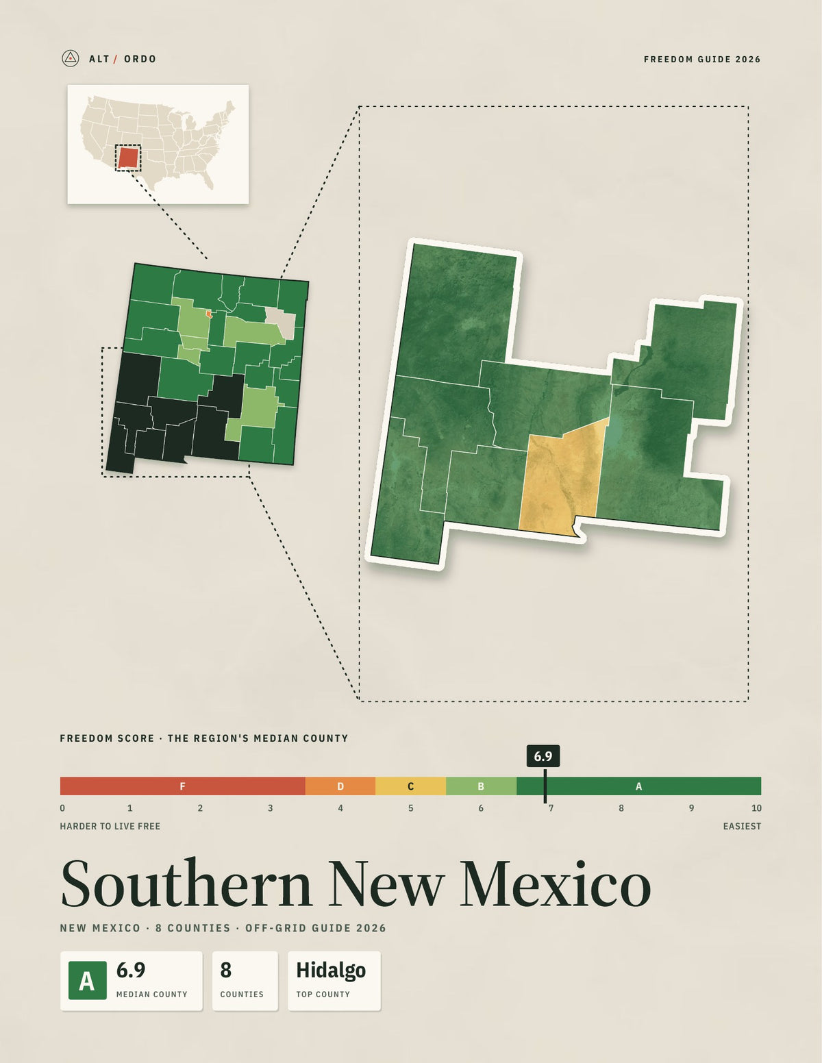 Southern New Mexico, New Mexico Off-Grid Guide 2026: 8 Counties Rated
