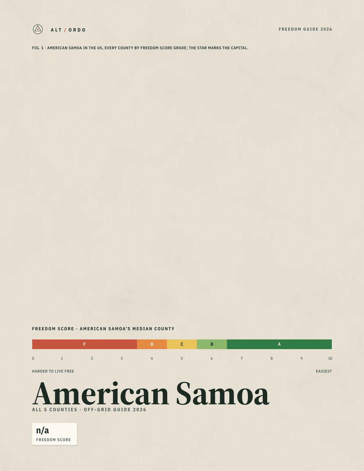 American Samoa Off-Grid Guide 2026: All 5 Counties