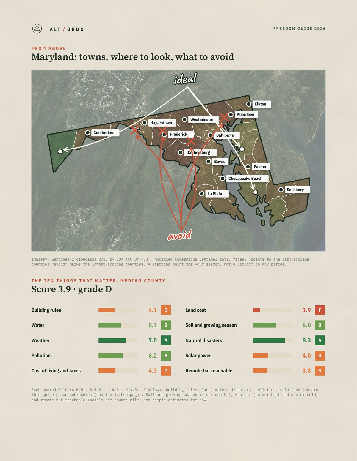 Maryland Off-Grid Guide 2026: All 24 Counties from above