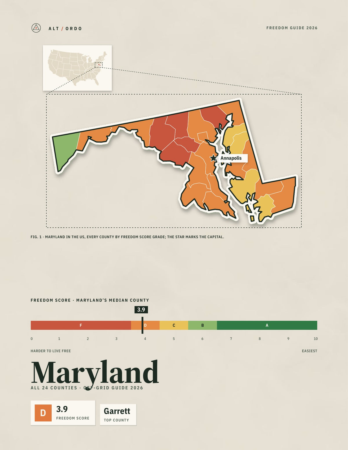 Maryland Off-Grid Guide 2026: All 24 Counties