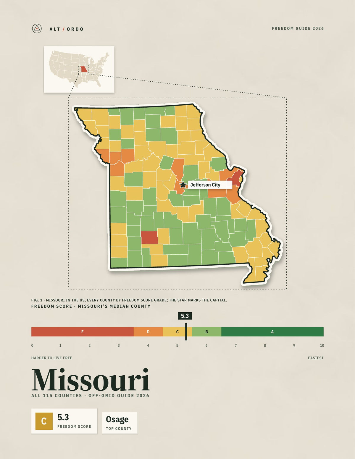 Missouri Off-Grid Guide 2026: All 115 Counties