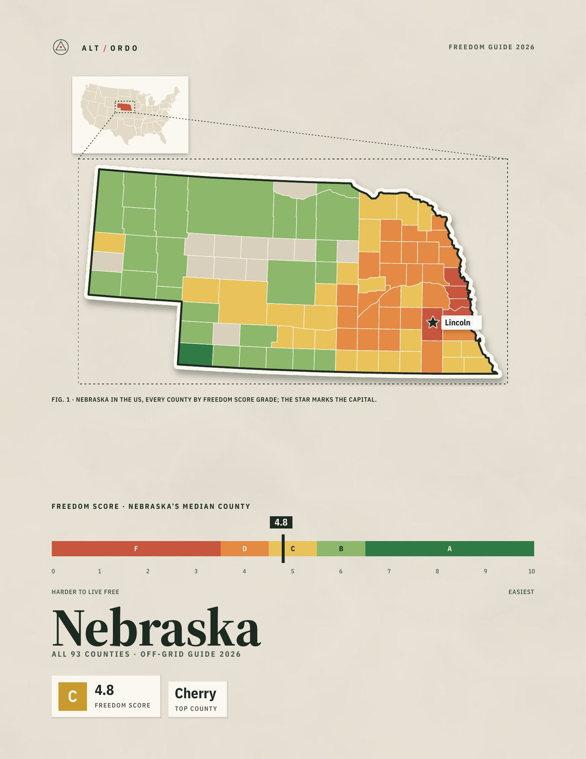 Nebraska Off-Grid Guide 2026: All 93 Counties