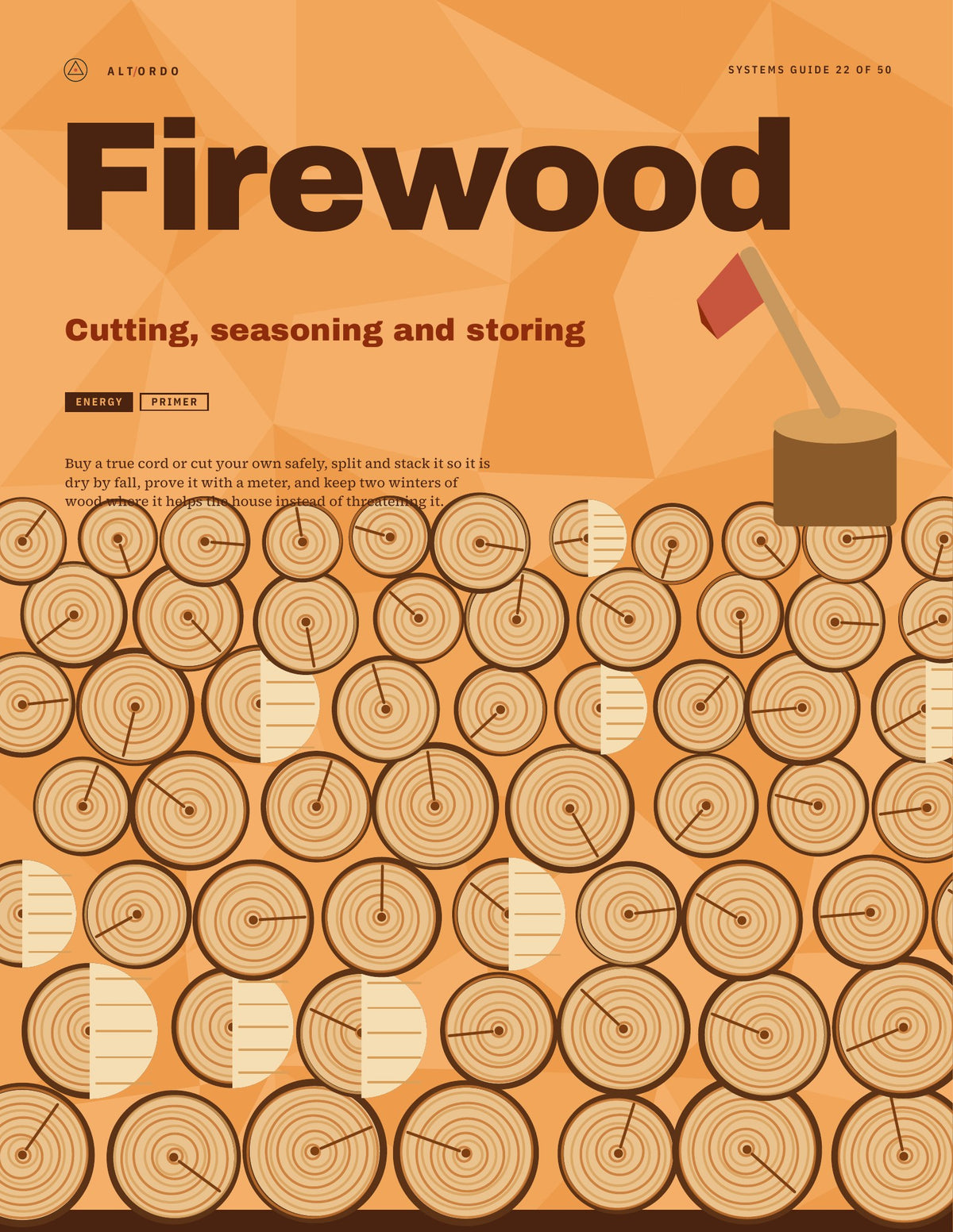Firewood: Cutting, seasoning and storing · Alt Ordo Systems Guide: cover