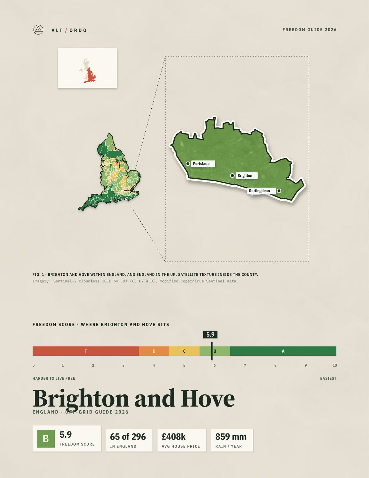 Brighton and Hove, England Off-Grid Guide 2026