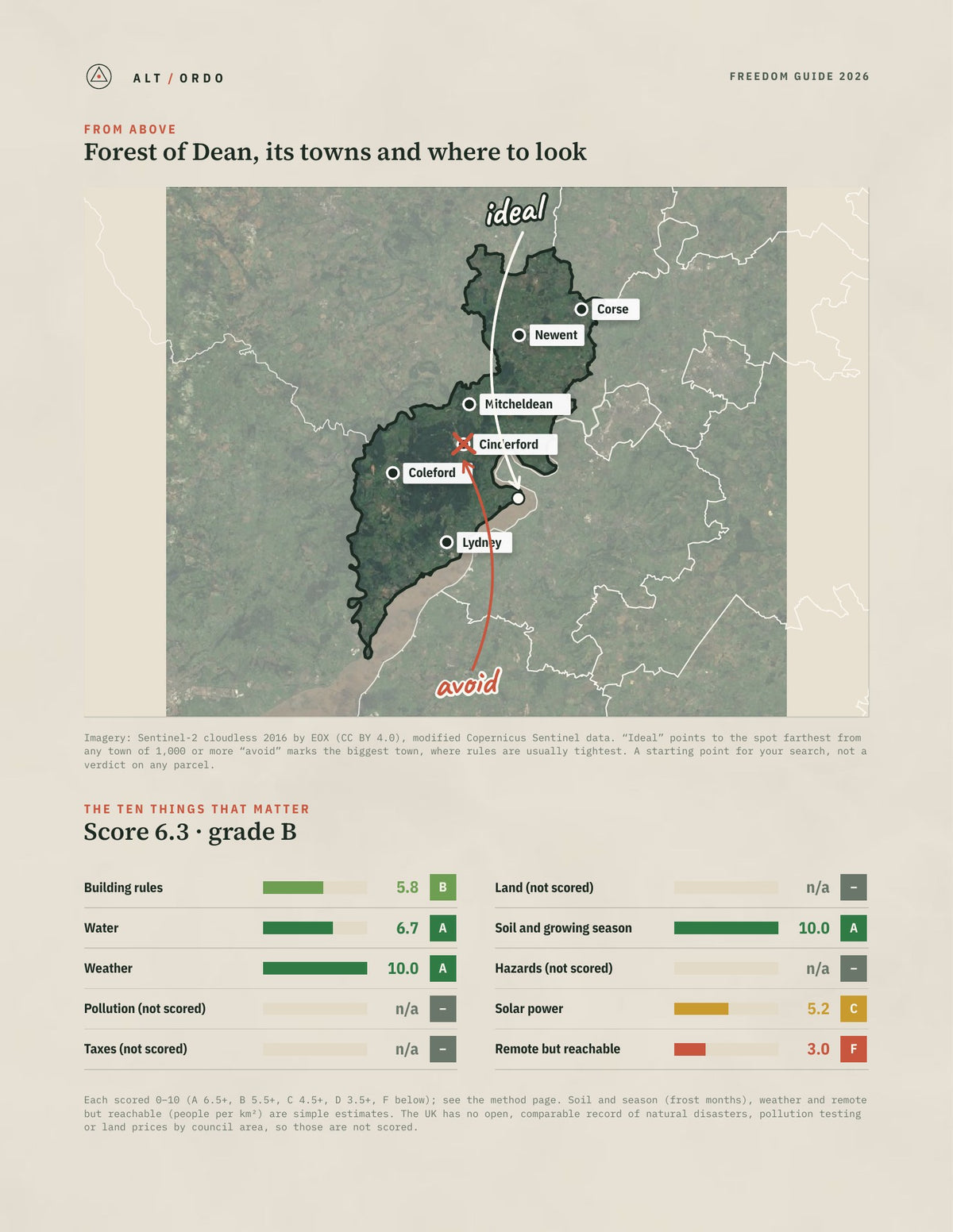 Forest of Dean, England Off-Grid Guide 2026 from above