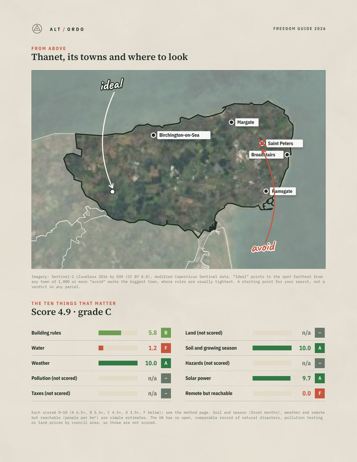 Thanet, England Off-Grid Guide 2026 from above