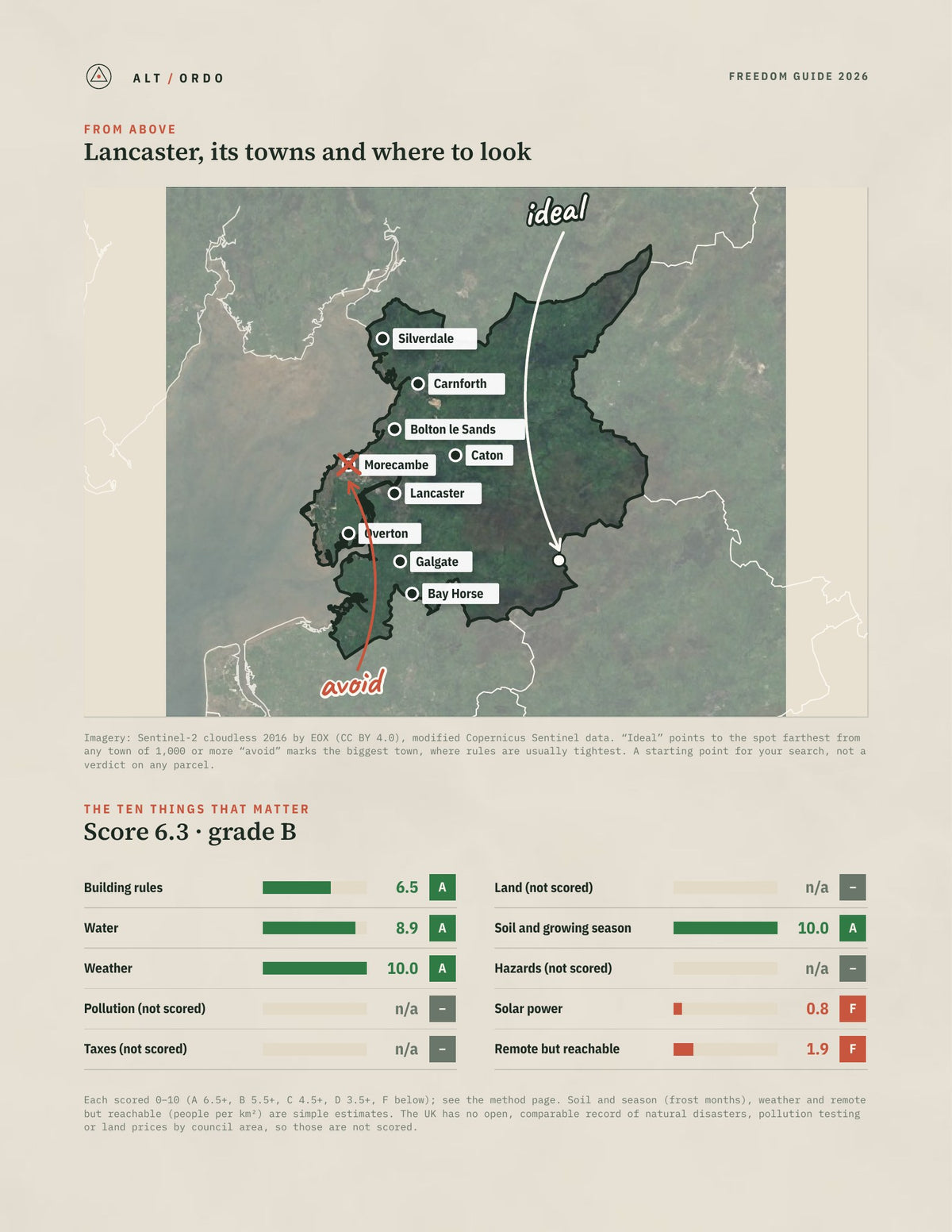 Lancaster, England Off-Grid Guide 2026 from above