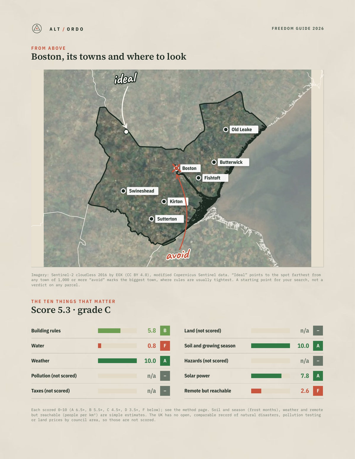 Boston, England Off-Grid Guide 2026 from above