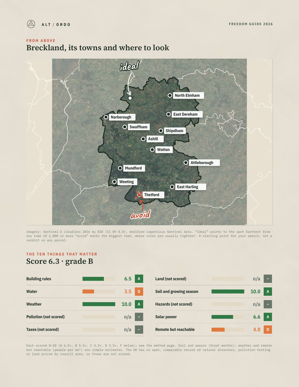Breckland, England Off-Grid Guide 2026 from above