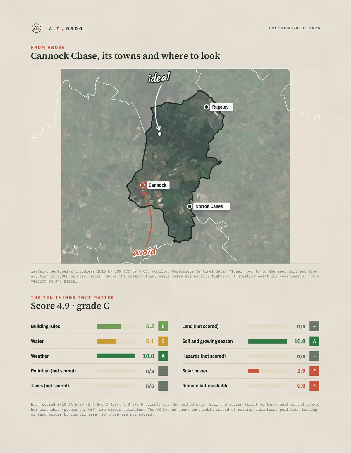 Cannock Chase, England Off-Grid Guide 2026 from above