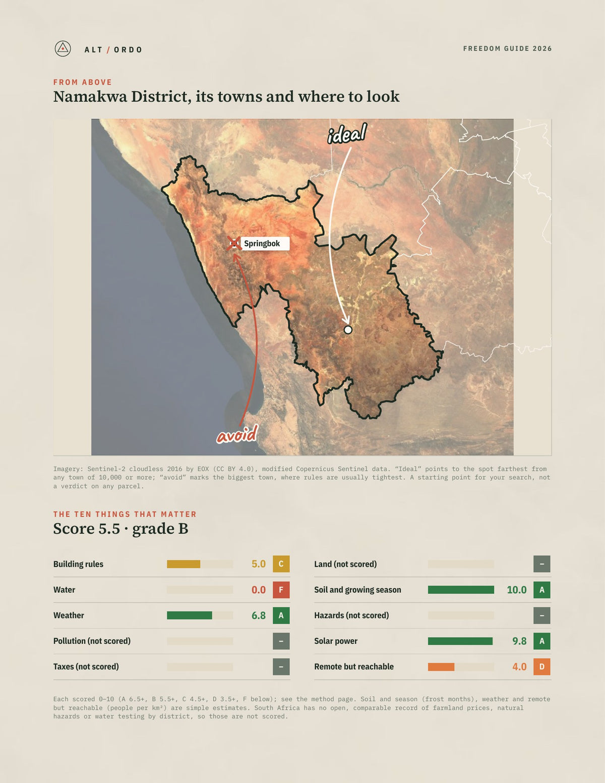 Namakwa District, South Africa Off-Grid Guide 2026 from above